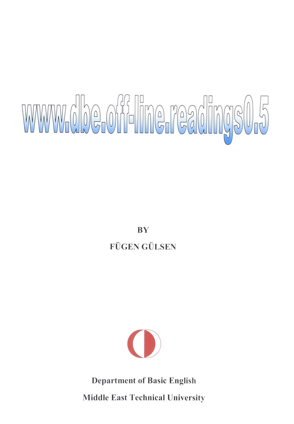 WWW DBE OFF-LINE READINGS 0.5